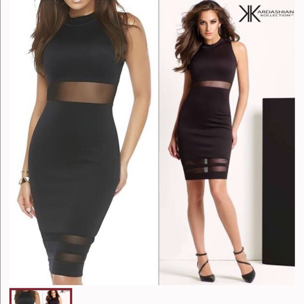 Kardashian Collection Mesh Dress